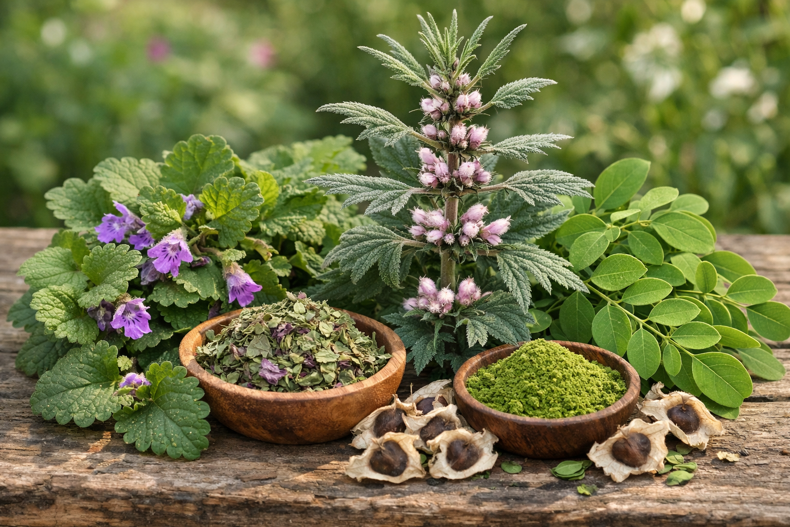 Kurdybanek, serdecznik i moringa – mniej znane zioła o szerokim zastosowaniu